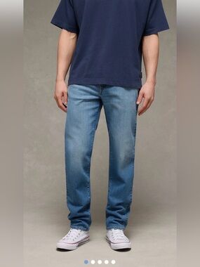 American Eagle Outfitters Straight Fit Jeans - Light Blue